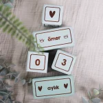 Yeşil Renkli Anı Küpü - Doodle Serisi - Görsel 2